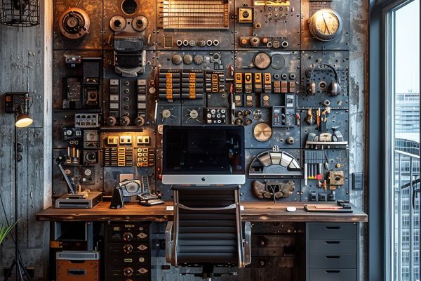 Creative-Workspace-Desk-Setup-Technology-Design-Elements