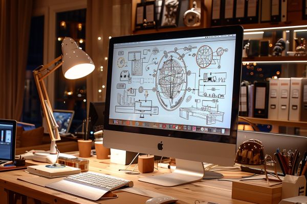 Creative-Workspace-Desk-Setup-Technology-Design-Elements