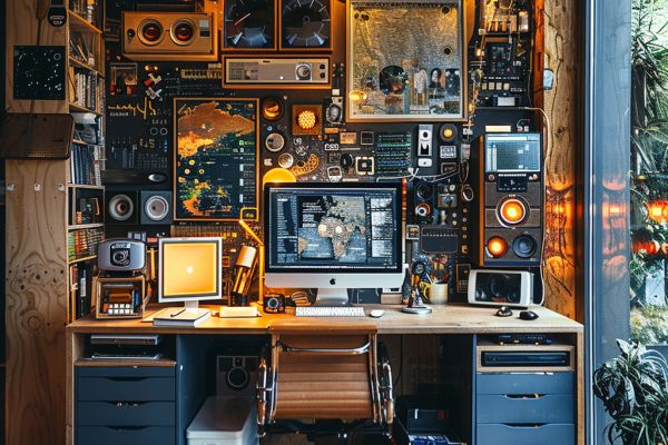 Creative-Workspace-Desk-Setup-Technology-Design-Elements